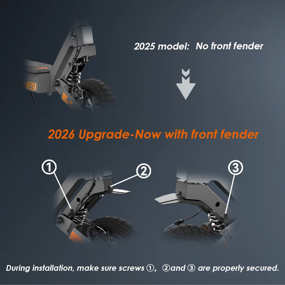 KuKirin 2026 G2 Electric Scooter | 800W Powerful Motor | 45KM/H Max Speed | 48V 15AH Battery | 55KM Range