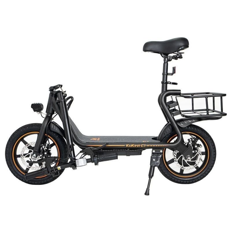 KuKirin C1 Commute Electric Scooter | 350W Motor | 48V 10Ah Battery | 25kmh Speed | 40KM Max Range | With Seat And Basket