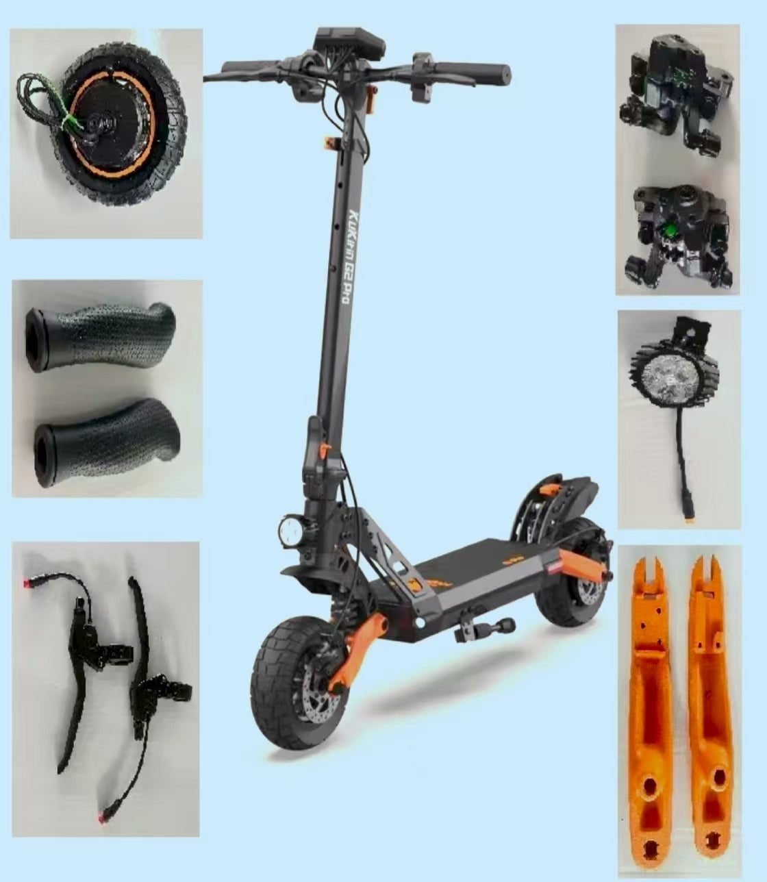 Spare Parts KUKIRIN G2 Pro Battery, Tires, Inner Tubes, Motor, Fender, Disc Brake, Controller